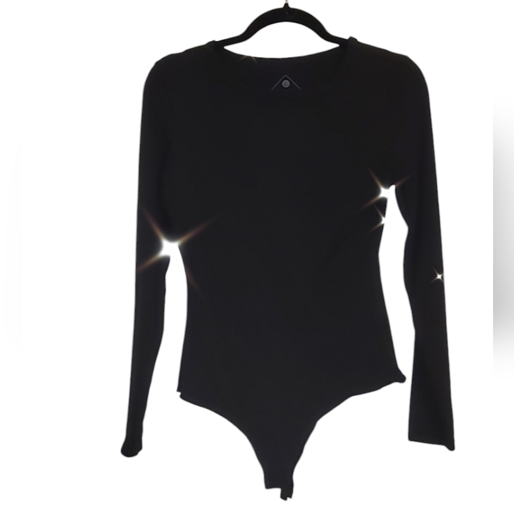 Zikani black long sleeve bodysuit large